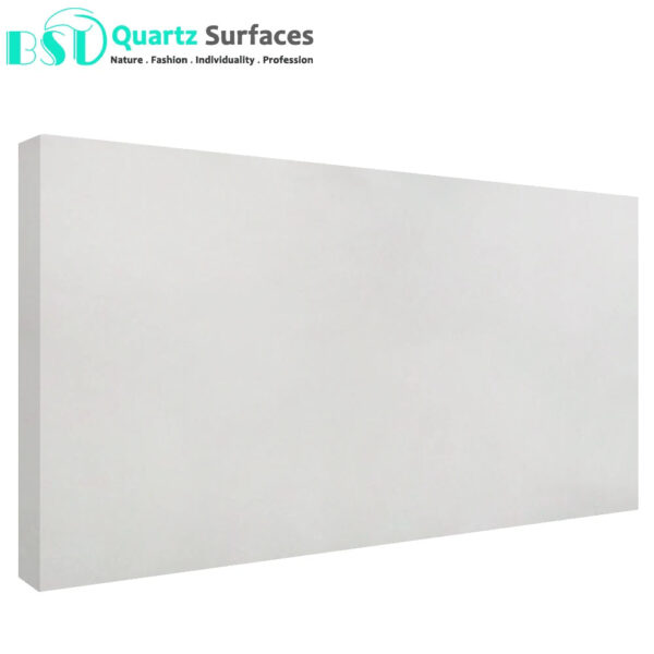 30mm Thickness Grey Solid Surface Quartz Stone Quartz Surfaces Artificial Solid Surface Light Grey Quartz Stone - Image 2