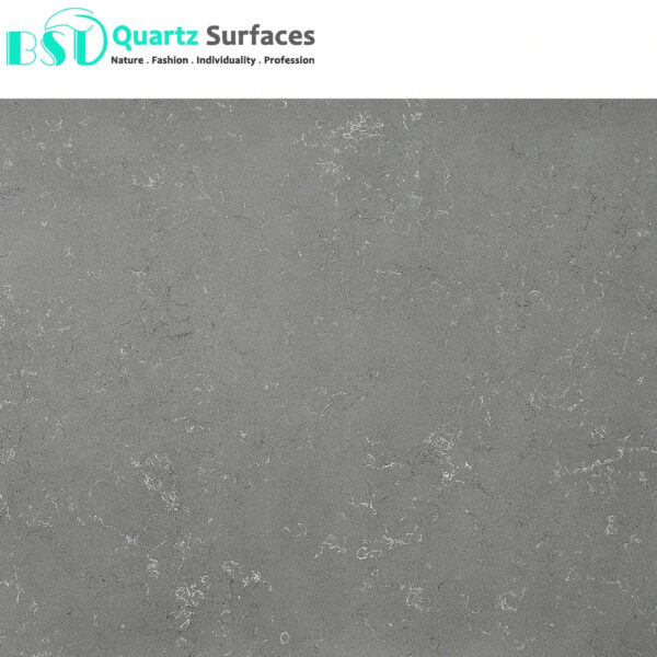 China Grey Artificial Quartz Stone Slabs with White Vein  Engineered Stone Misty for Kitchen Countertops Benchtop - Image 2