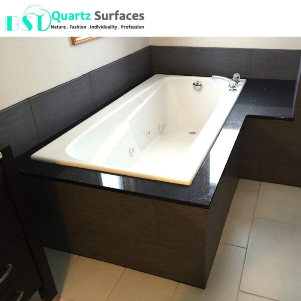 Black Sparkle Quartz Stone for Flooring Tile - Image 6