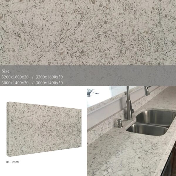 Foshan Manufacturer Polished Artificial Quartz Stone with a Competitive Price - Image 2