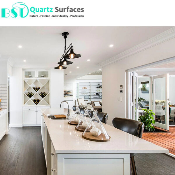 White Carrara That Looks Like Mable Wholesale Price Polished Table Top Calacatta Tiles Artificial Stone Countertops Slabs - Image 4