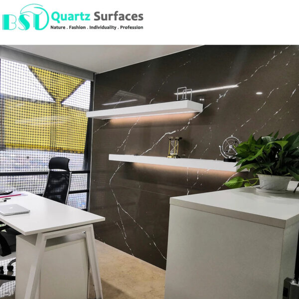 Calacatta quartz stone grey vein engineered quartz slabs calacatta artificial quartz stone - Image 5