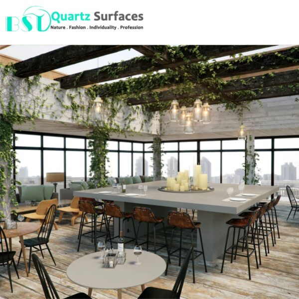 Kitchen Quartz Marble Grey Sleek Concrete Quartz Stone Construction Materials Floor Azulejos Carreaux Sol 60x60 Porcelain Tiles - Image 6