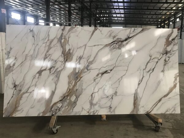 Artificial Quartz Stone Calacatta Statuario Jumbo Slab - Image 3