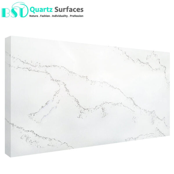 Honed Finish White Base Quartz Stone with Marble Design Tops High Quality Wholesale PriceFloor Artificial Sintered Stone