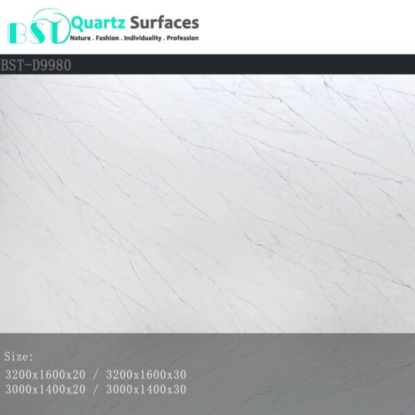 New Look Nervure Manufacturer Brownish Quartz Stone Slab with White Veins for Countertops Available Quickly - Image 4