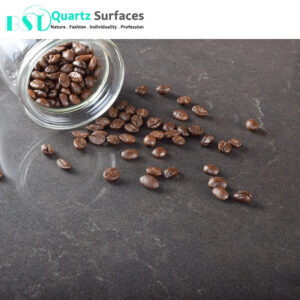 Yunfu Manufacturer Brownish Quartz Stone Slab with Golden Veins for Countertops Available Quickly