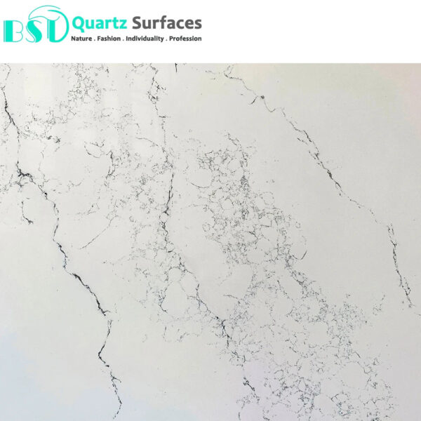 Kitchen Quartz Marble White Gray with Texture Looks Natural Marble Countertops Slabs Kitchen Cabinets - Image 2