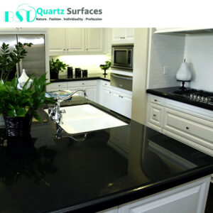 Absolute Black Artificial Quartz Supplier Quartz Stone Slab Calacatta Engineered Quartz Stone Price