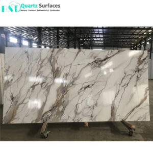 Artificial Quartz Stone Calacatta Statuario Jumbo Slab