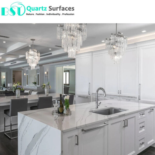 Calacatta Quartz Stone Countertop at a Wholesale Price - Image 2