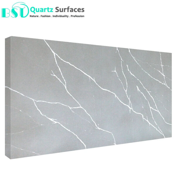 Calacatta quartz stone grey vein engineered quartz slabs calacatta artificial quartz stone - Image 2