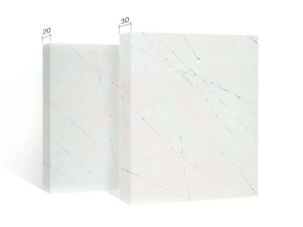 Cut-to-size Quartz Stone for Countertop and Bathroom Vanity Tops Bathroom Top Engineered Stone Calacatta Polish - Image 3
