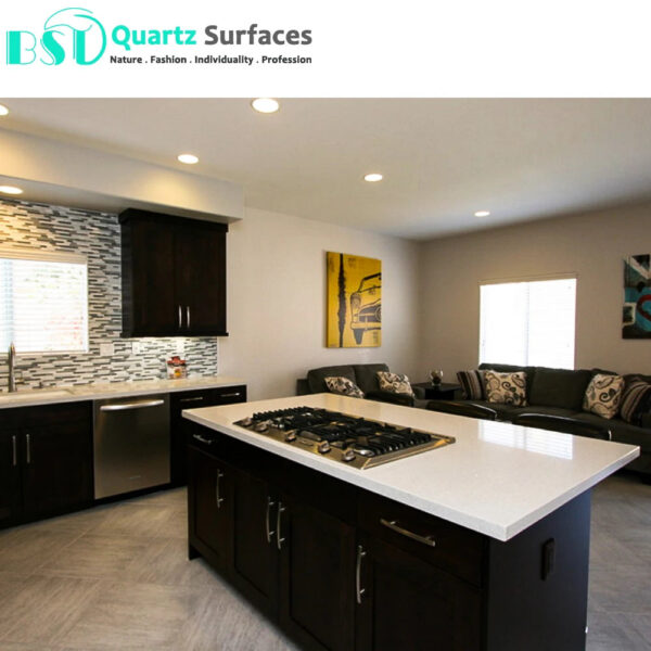24"x24" White Sparkling Quartz Tiles Wholesale Porcelain Slab Sintered Stone White Black Polished Floor Tiles Sintered Stone - Image 4