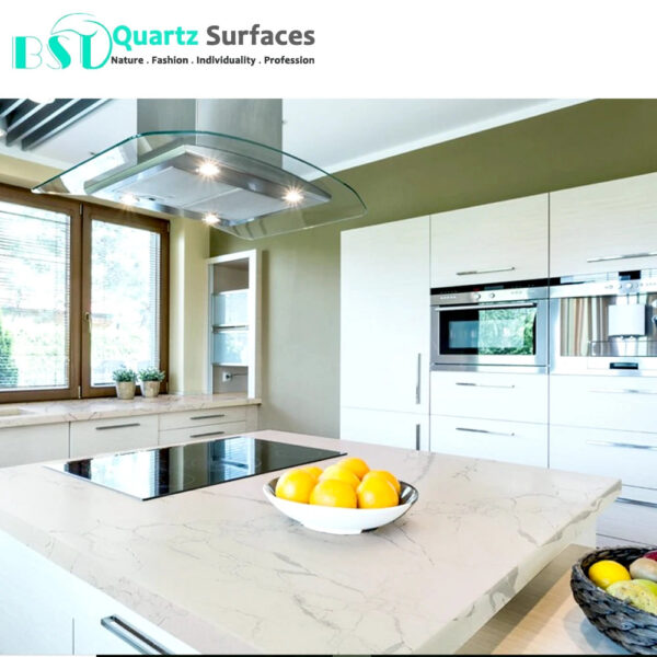 2cm Sintered Stone Crystal White Calacatta Quartz Slab Stock 20mm Artificial Stone Soapstone Quartz Slab