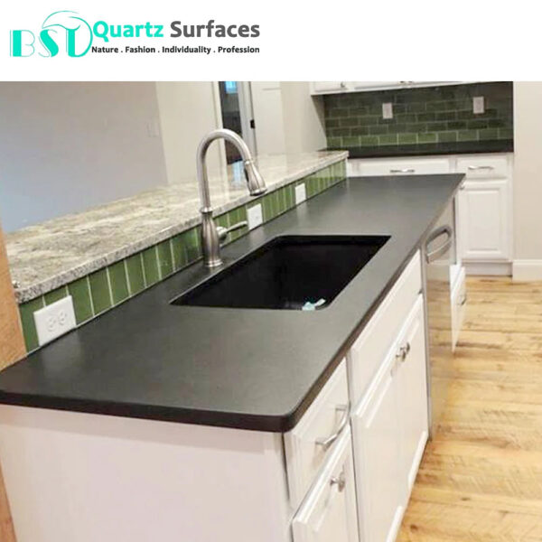 Honed Quartz Stone Surfaces Artificial Marble Stone White Corians Solid Surface for Kitchen Countertop - Image 6