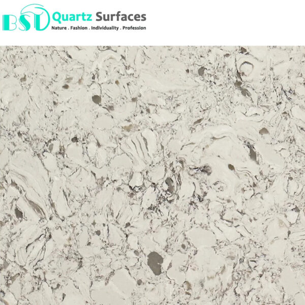 Cheap Prefab Quartz Island Countertops with Multi-Colored Veins - Image 3