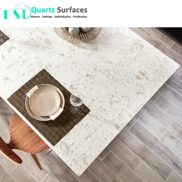 3cm Thick Veined Quartz Stone Slabs for Kitchen Island Top