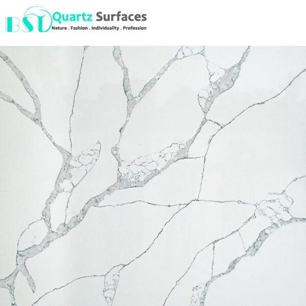2cm Sintered Stone Crystal White Calacatta Quartz Slab Stock 20mm Artificial Stone Soapstone Quartz Slab - Image 4