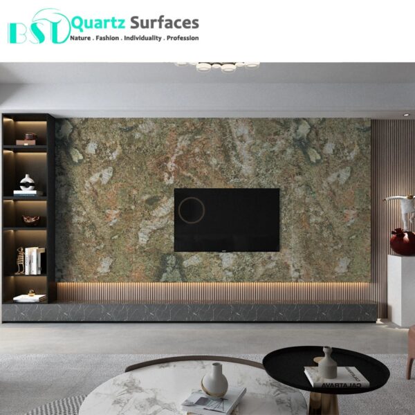 Luxury Modern Brown & Gold Sintered Stone Tiles Wall Slab Sintered Stone Ceramic Tiles For Countertop Dining Table Wall Basin