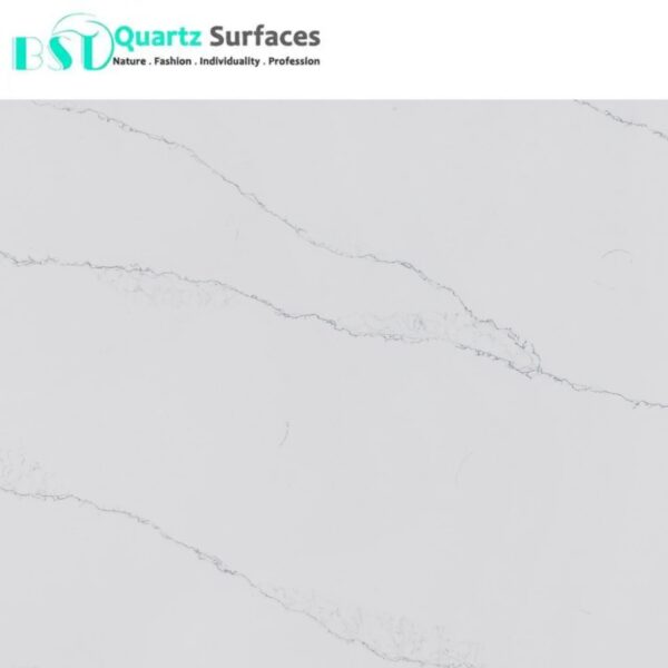 Venato Snow White Super Thin Vein Calacatta Quartz Stone in it High Grade Kitchen Countertops Quartz Stone Slabs - Image 5