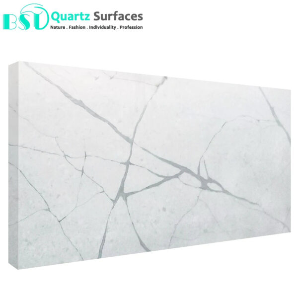 Hot Sale Calacatta Artificial Quartz Stone for Kitchen Countertop and Table Top Wholesale Price - Image 2