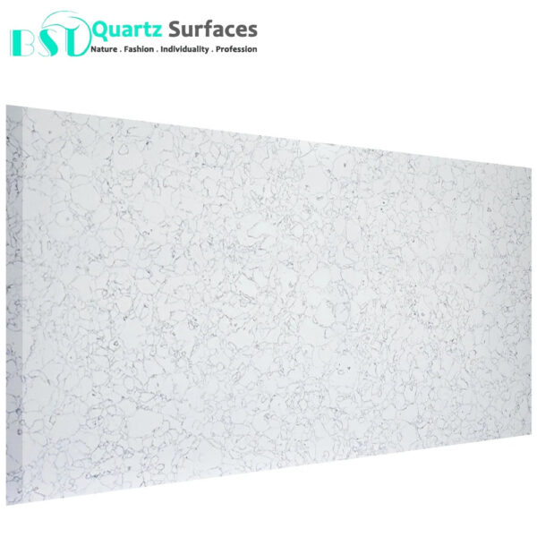 White Quartz Slabs Engineering Marble Look Calacatta Quartz Stone for Countertop - Image 3