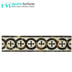 New Design Flower Pattern Marble Border for Flooring Flower Mosaic Personalised Background Wall Balcony Washroom Tiles