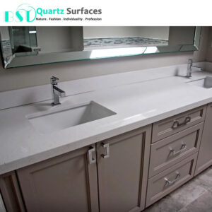 Wholesale White Solid Surface Reception Desk Countertop and Table Top with 93% Quartz Raw Material