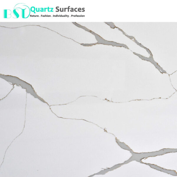 Super White Quartz Stone/Quartz Slab Engineered for Kitchen Countertop Pure White Quartz - Image 2