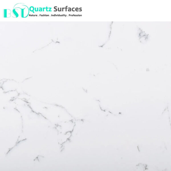 White Carrera Marble Looking Artificial Quartz Stone Slabs with per Square Meter Price - Image 6