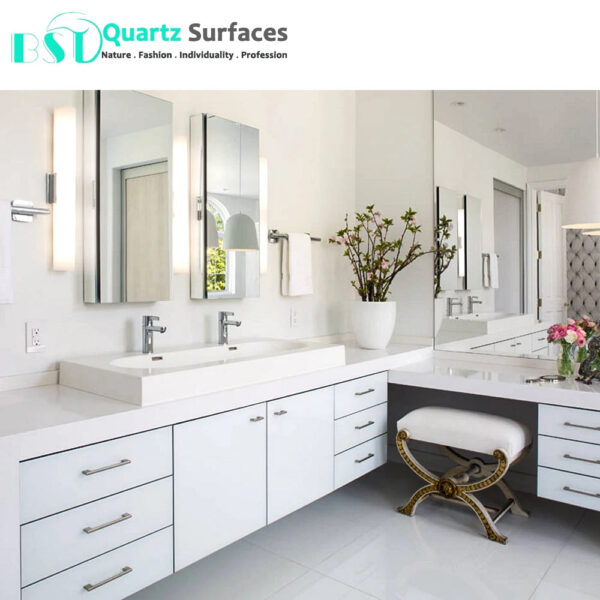 Foshan Manufacturer Snow White Big Porcelain Wall Slab Flooring Tiles Hotel Countertop Dining Table Sintered Stone - Image 5