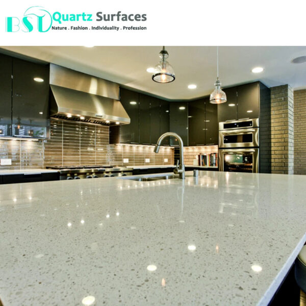 Super White Quartz Stone/Quartz Slab Engineered for Kitchen Countertop Pure White Quartz - Image 3