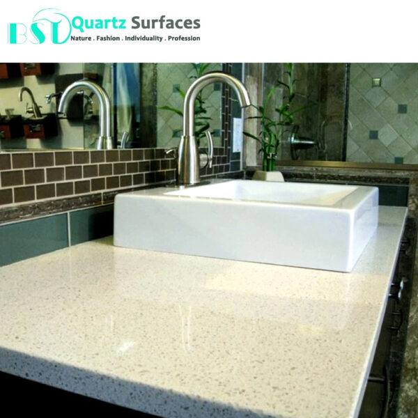 Super White Quartz Stone/Quartz Slab Engineered for Kitchen Countertop Pure White Quartz
