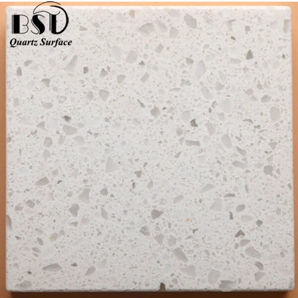 White Sand Quartz Stone With Chips,Artificial Quartz Stone High Quality Hotel Sintered Wall Countertop - Image 2