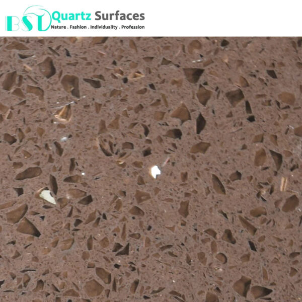 Countertop with Crystal Brown Quartz Marble for Wholesale Large Size Porcelain Slab Sintered Stone Sintered Stone - Image 2