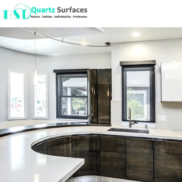 White Star Artificial Quartz Stone for Floor Tile Artificial Quartz Countertops Slabs Porcelain Ceramic With Size Customized - Image 5