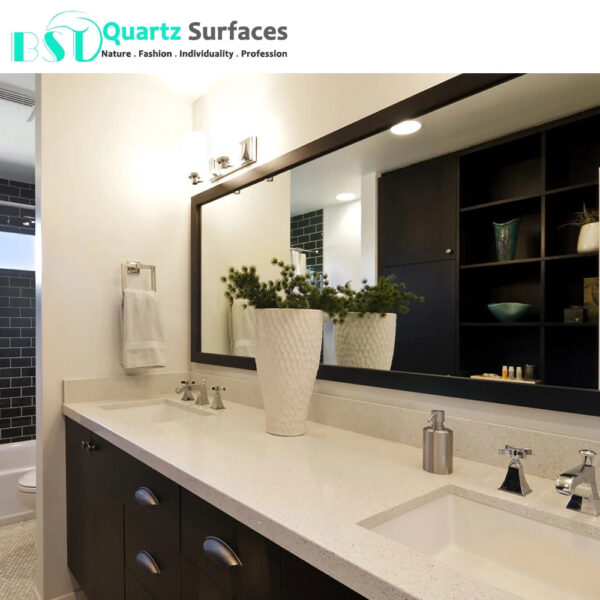 Unique and Special White Star White Quartz Slabs Artificial Stone Slabs Sintered Stone Wholesale for Kitchen - Image 2