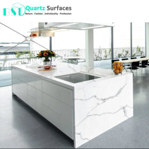 Wholesale Customized High Quality Thailand White Quartz Stone Slab for Kitchen Countertop