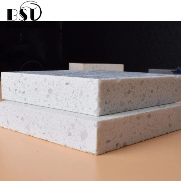 White Sand Quartz Stone With Chips,Artificial Quartz Stone High Quality Hotel Sintered Wall Countertop - Image 6