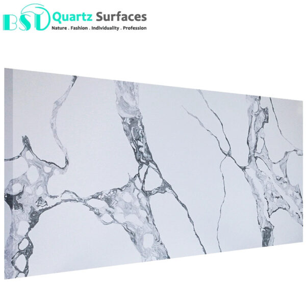 Slab for Countertops Made Quartz Stone Calacatta Man Modern Tiles for Villa Exterior Interior Wall Decoration 7 Mohs BST <0.1mm - Image 5