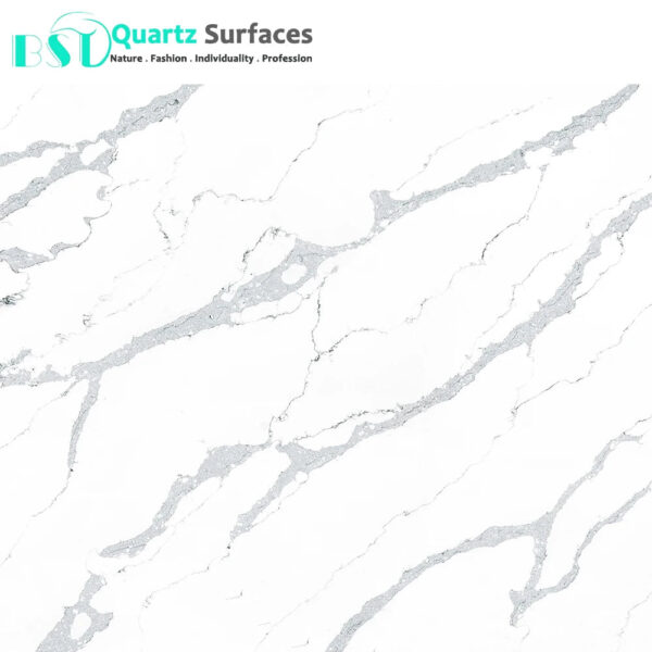 Island Top With Calacatta Quartz The Latest Marble Imitation Stone High Quality Hotel Sintered Stone Wall Countertops Artificial - Image 2