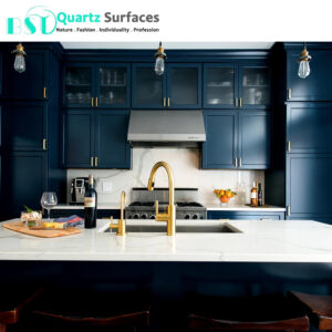 Popular Crystal Calacatta Nuvo Artificial Quartz Stone Slab at a Wholesale Price