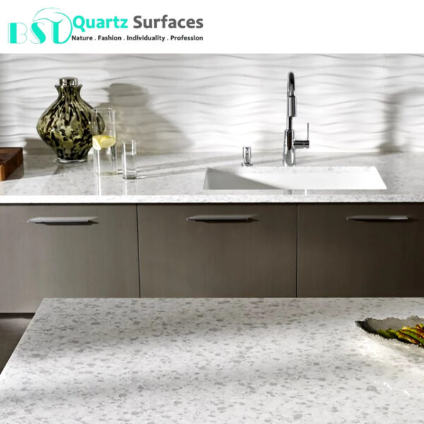 Artificial Faux Quartzite Quartz Stone Veneer For Kitchen Countertop Stone Quartz Slabs for Wall and Floor Tiles