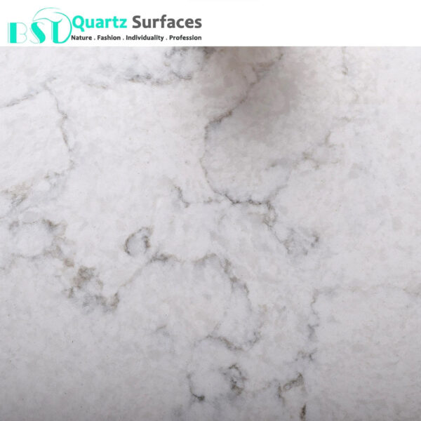 White Carrera Marble Looking Artificial Quartz Stone Slabs with per Square Meter Price - Image 5