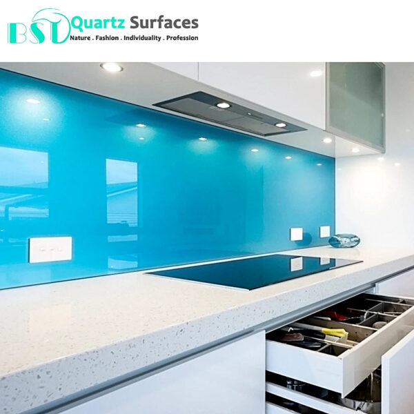 Prefabricated Crystal White Solid Surface Composite Quartz Wall Marble Tiles In Pieces For Kitchen Island Platform - Image 5