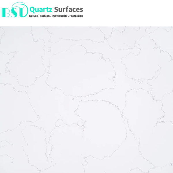 New Look Nest Carrara Manufacturer Brownish Quartz Stone Slab with Golden Veins for Countertops Available Quickly - Image 5