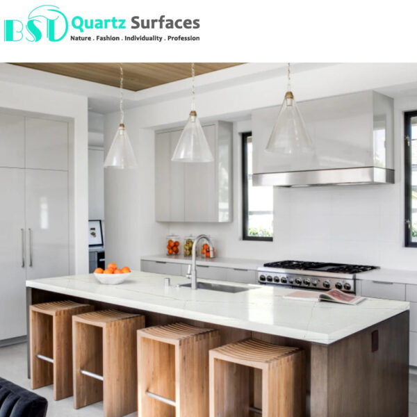 New Look Calacatta Delicate - Quartz Stone Bathroom Vanity Top Quartz Slab Calacatta New Design - Image 5