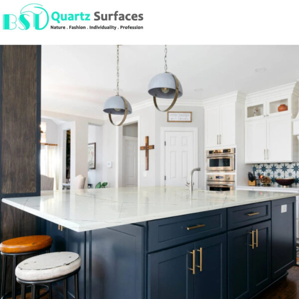 New Look Calacatta Delicate - Quartz Stone Bathroom Vanity Top Quartz Slab Calacatta New Design - Image 6
