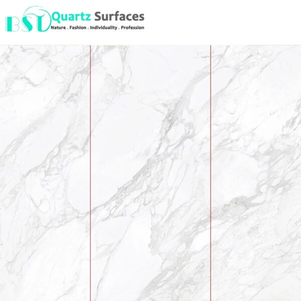 Luxury Minimalist White Sintered Stone Tiles Wall Slab Sintered Stone Ceramic Tiles For Countertop Dining Table Wall Basin Floor - Image 2